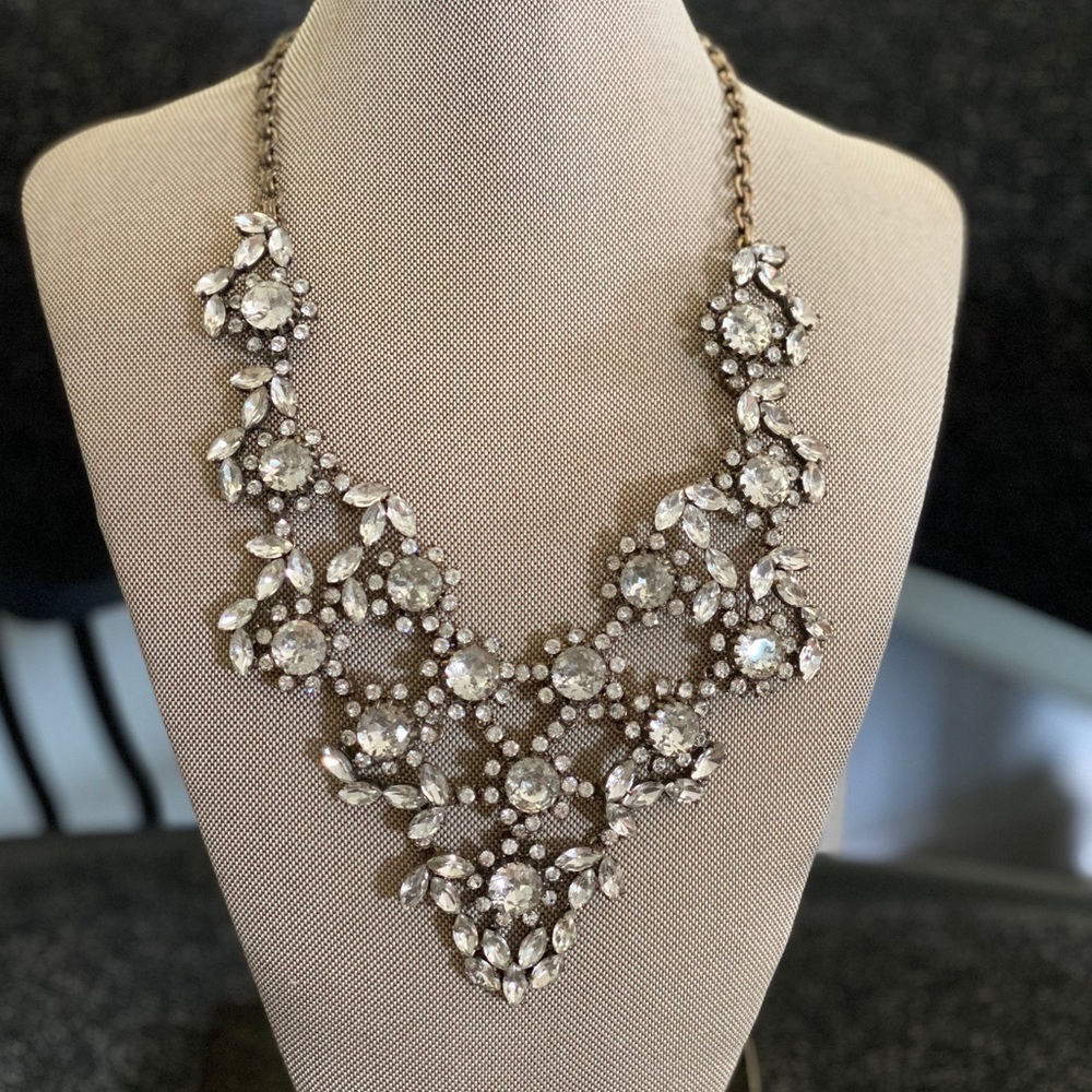 J. Crew Statement Rhinestone Necklace